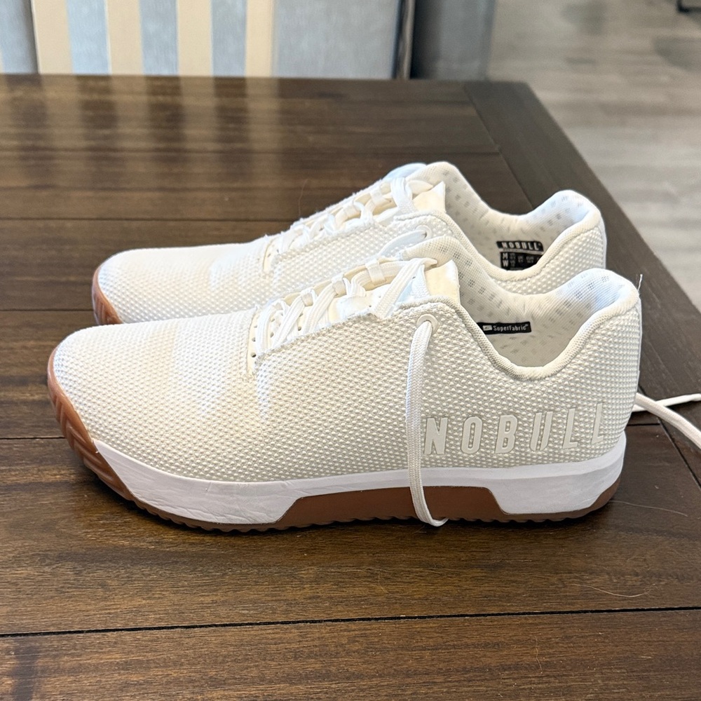 NOBULL Cream Training Shoes with Gum Soles